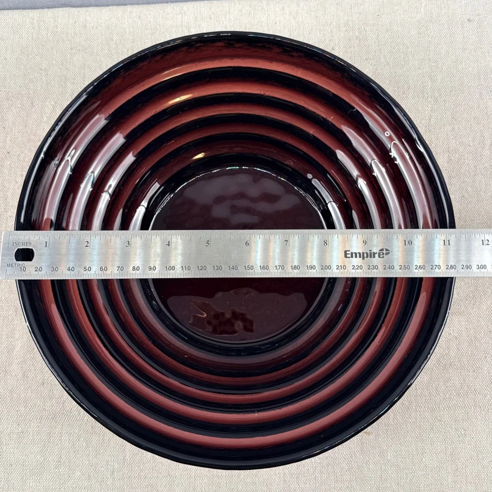 Blenko 9608L Amethyst Step Bowl Large Matt‎ Carter